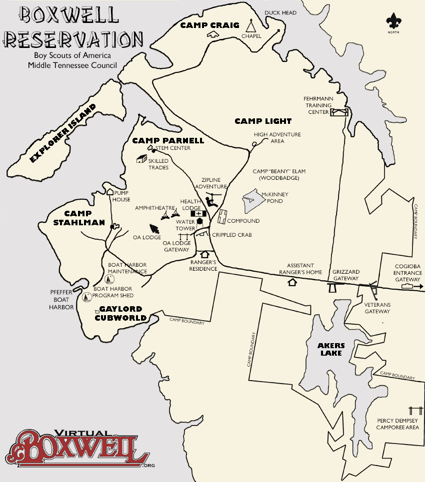 Boxwell Reservation Map